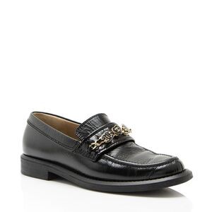 Chanel Calfskin Enamel Charms Loafers - Size 7 / 37
